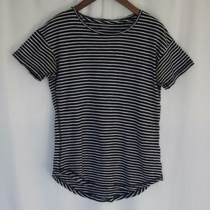 Striped Madewell Whisper Cotton Crewneck Tee XS